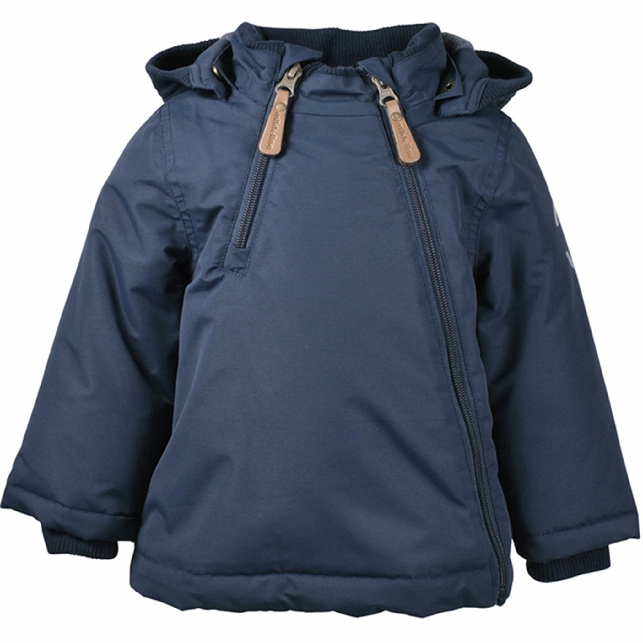 Adjustable Hem Mikk-Line Nylon Baby Jacket Blue Nights