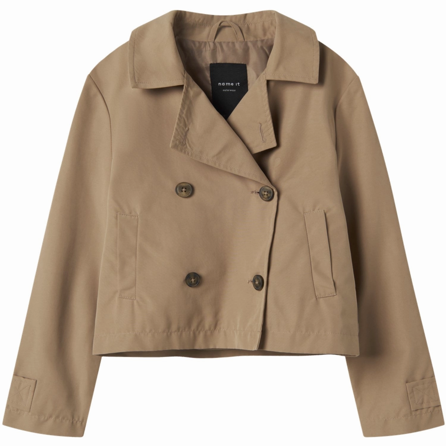 Glove Compatible Cuffs Name It Savannah Tan Madelin Trenchcoat Short