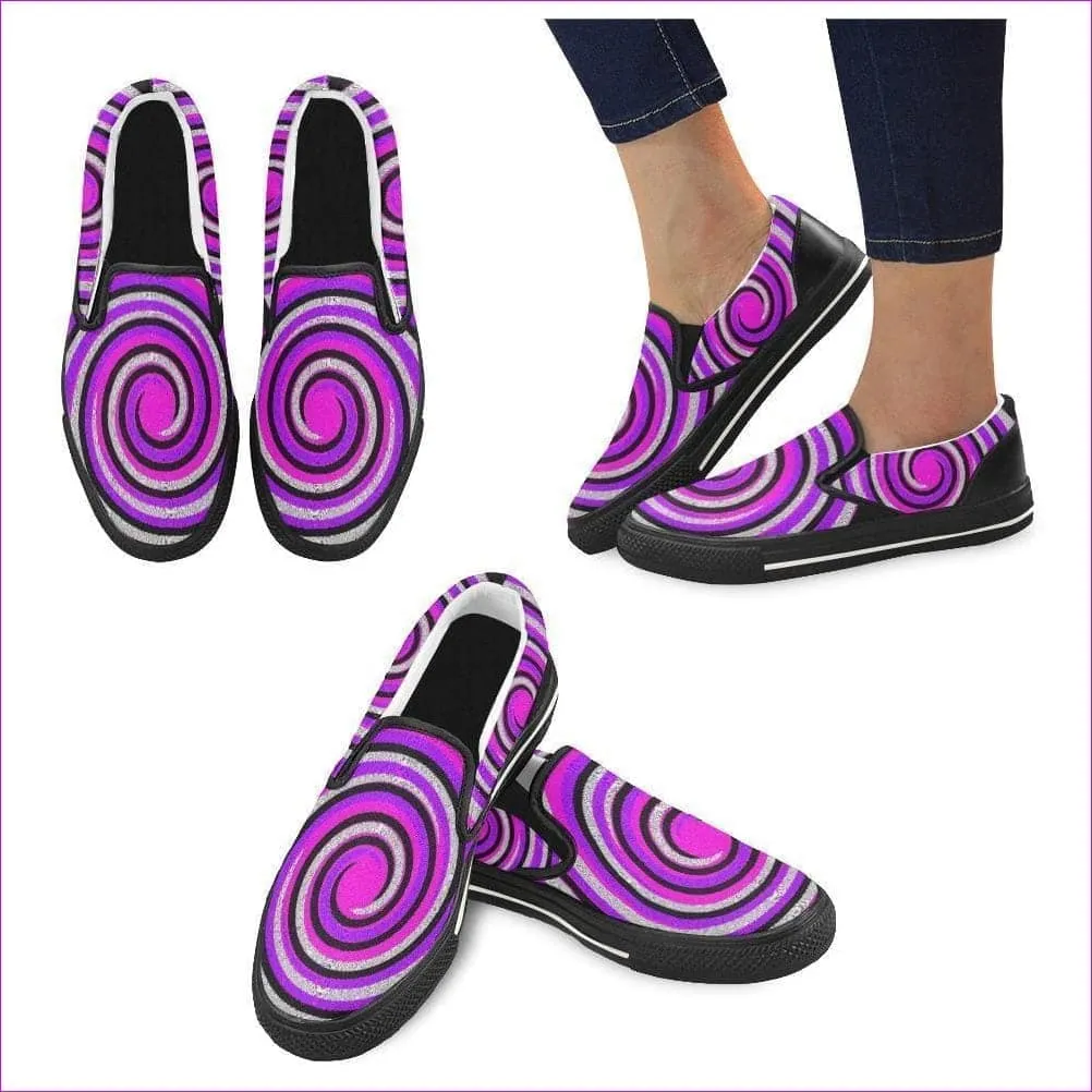 Teacher's Pet Kids Royal Swirl Slip-on Canvas Shoe