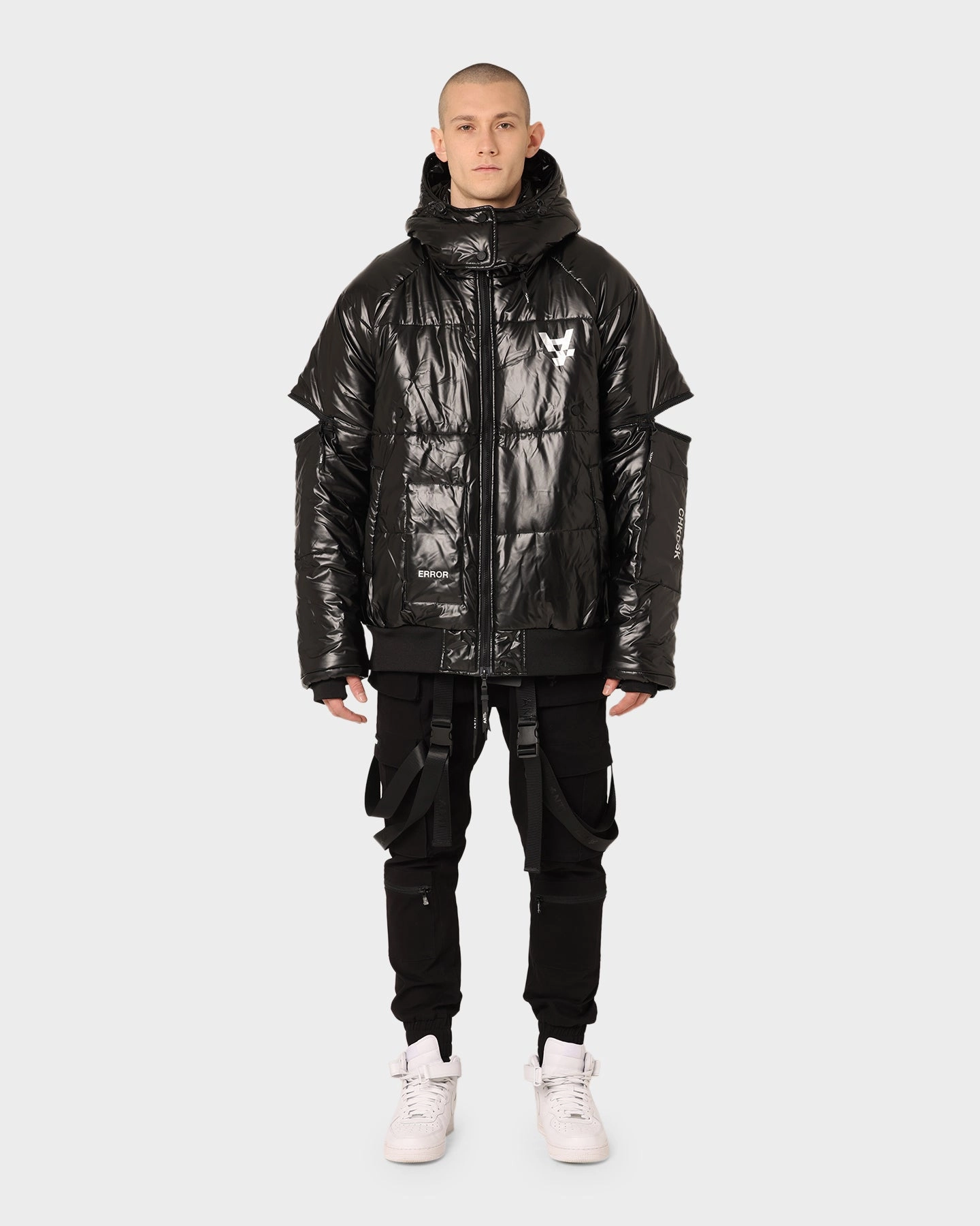 The Anti Order Anti Joy Technical Puffer Jacket Black/Silver Day Trek