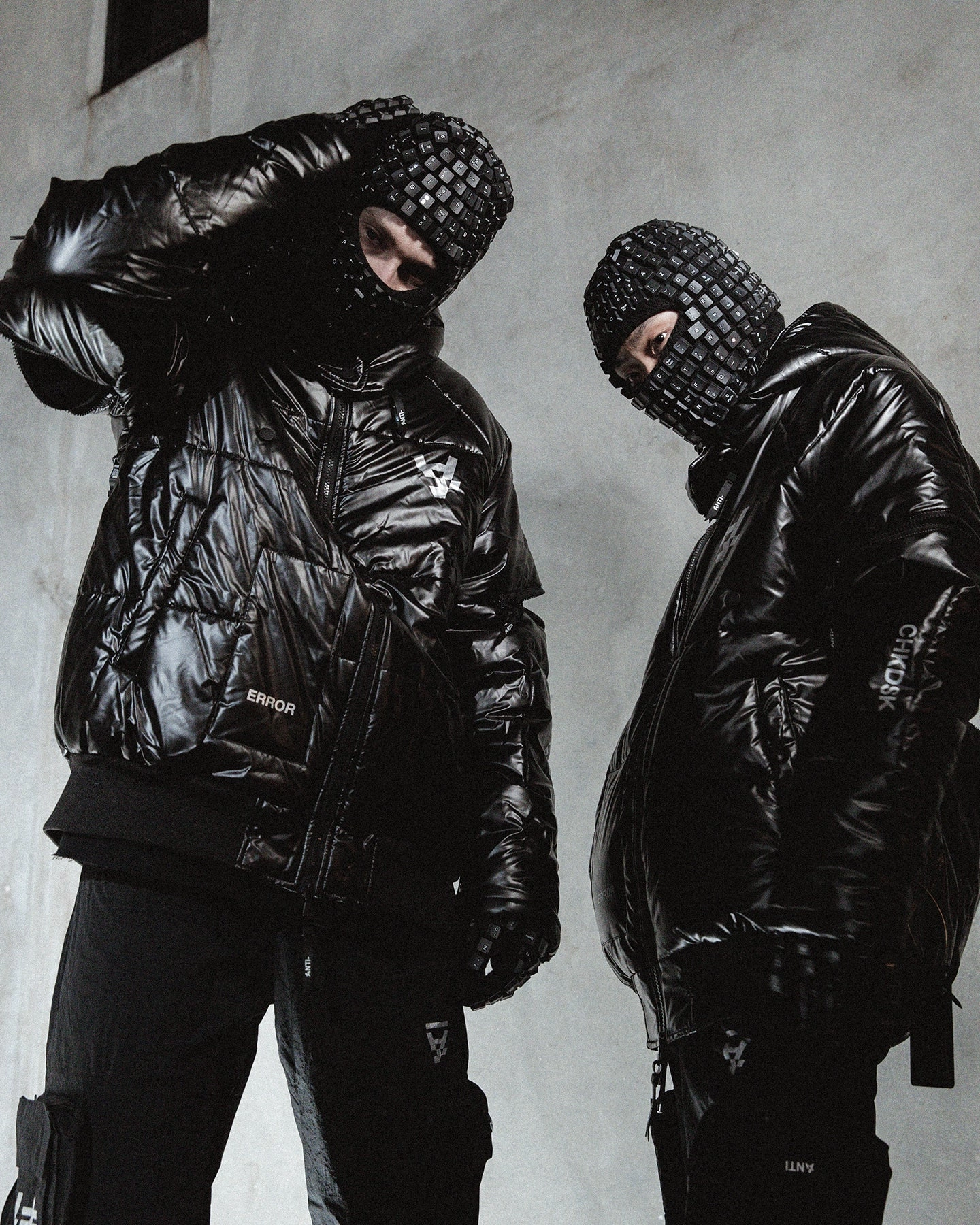 Revolutionize The Anti Order Anti Joy Technical Puffer Jacket Black/Silver