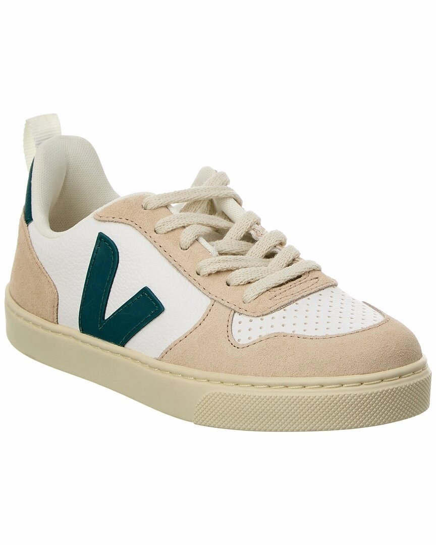 VEJA Small V-10 Laces Leather Sneaker Slip On Mechanism Comfort Layers