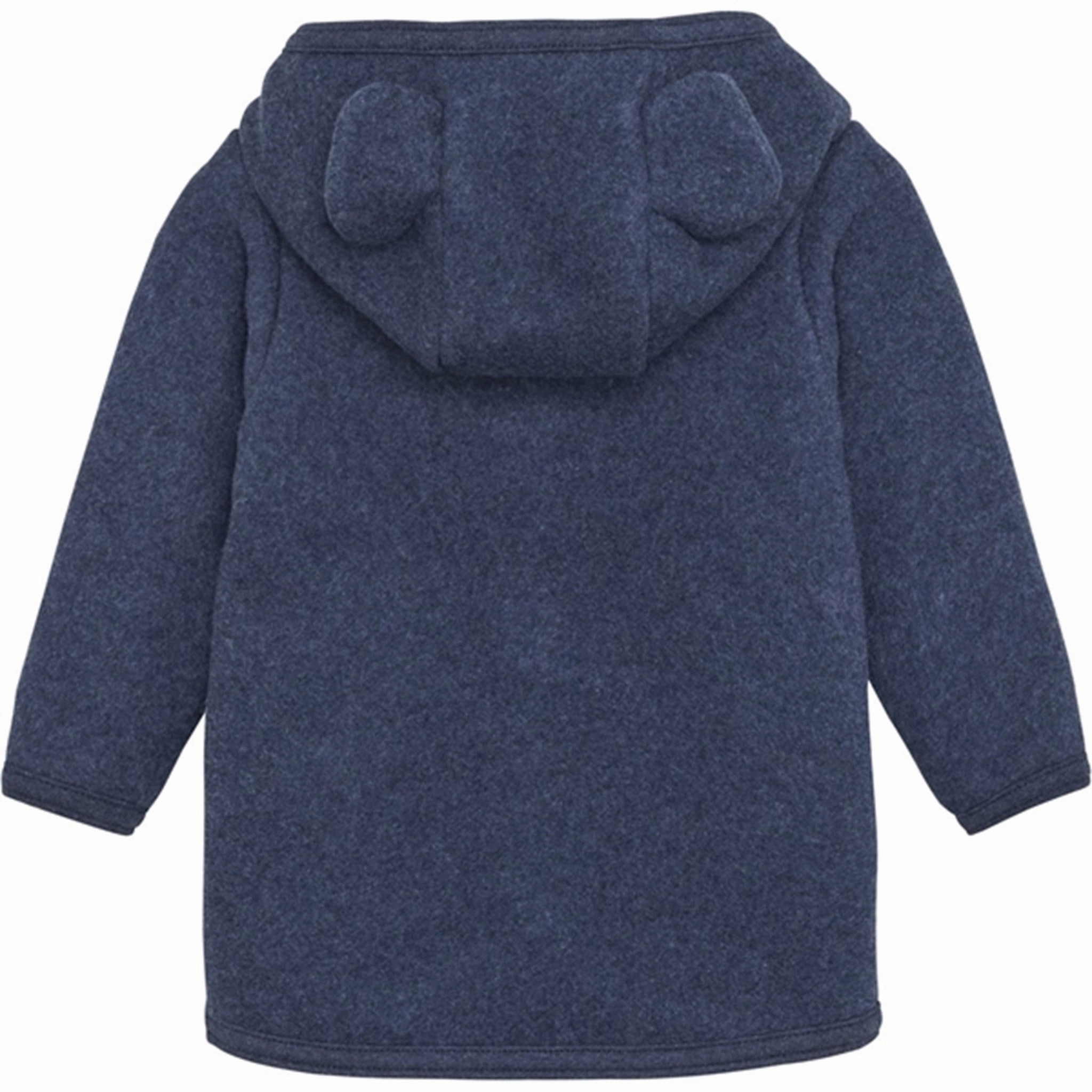 Anti Slip Shoulder Daily Commute Wear Huttelihut Jacket Ears Cotton Fleece Navy Melange