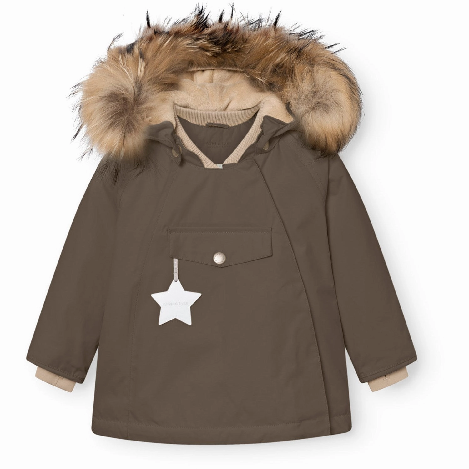 Layer Friendly Shape Mini A ture Tarmac Green Matwang Fleece Lined Winter Jacket Fur. GRS