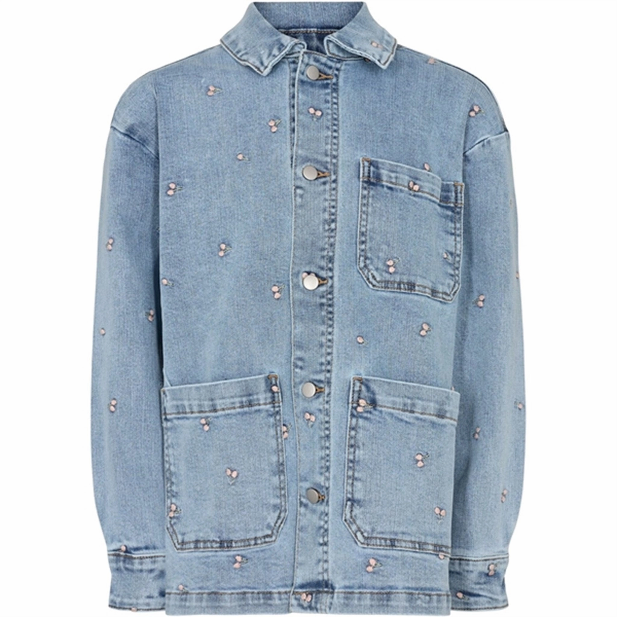 Bold Statement High Collar Design Sofie Schnoor Denim Blue Jacket