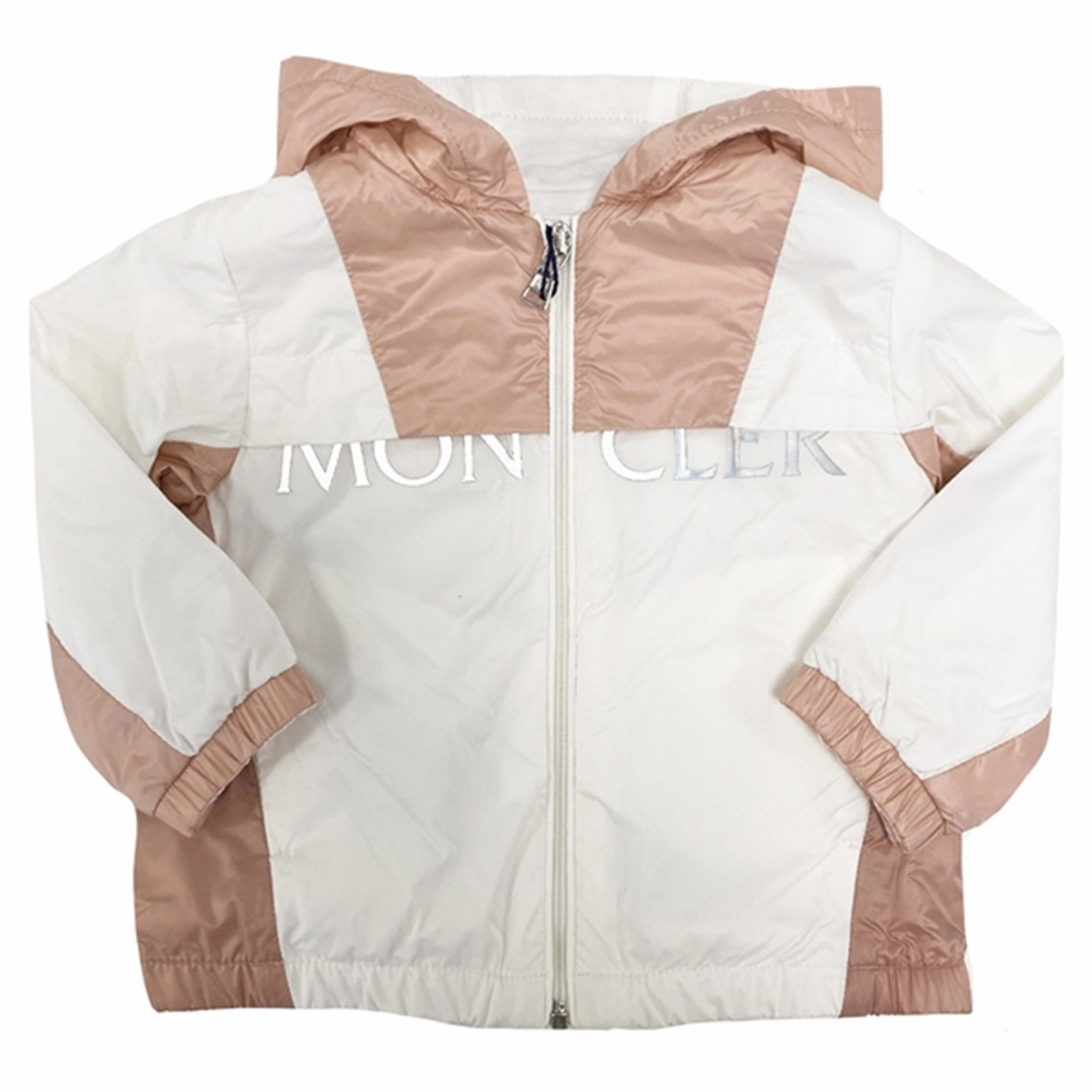 Hooded Versatile Design Functional Piece Moncler Arilas Giubbotto Jacket White Rose