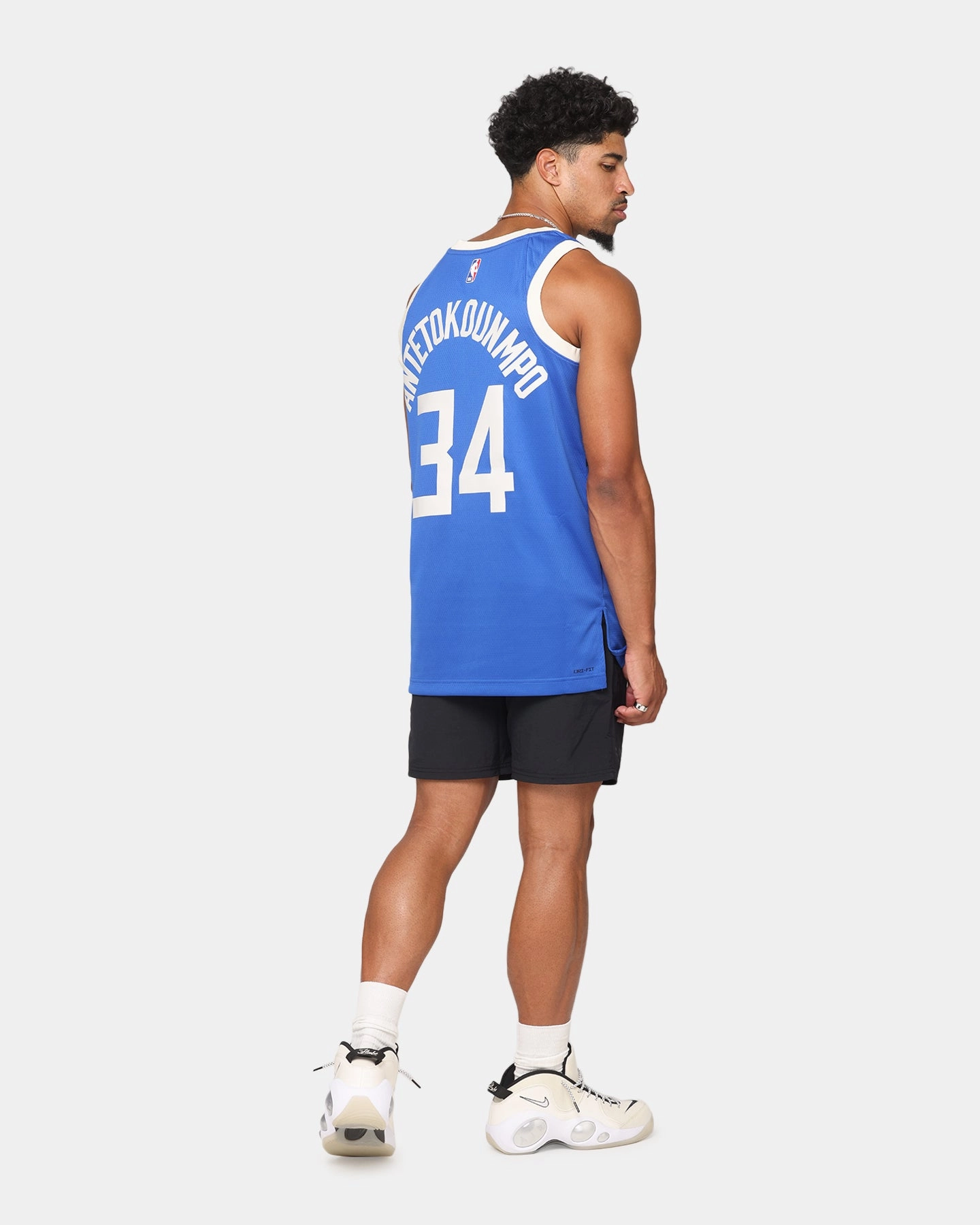 Nike Giannis Antetokounmpo Milwaukee Bucks #34 City Edition 2024/25 Nike Dri-Fit NBA Swingman Jersey Game Royal Sport Style