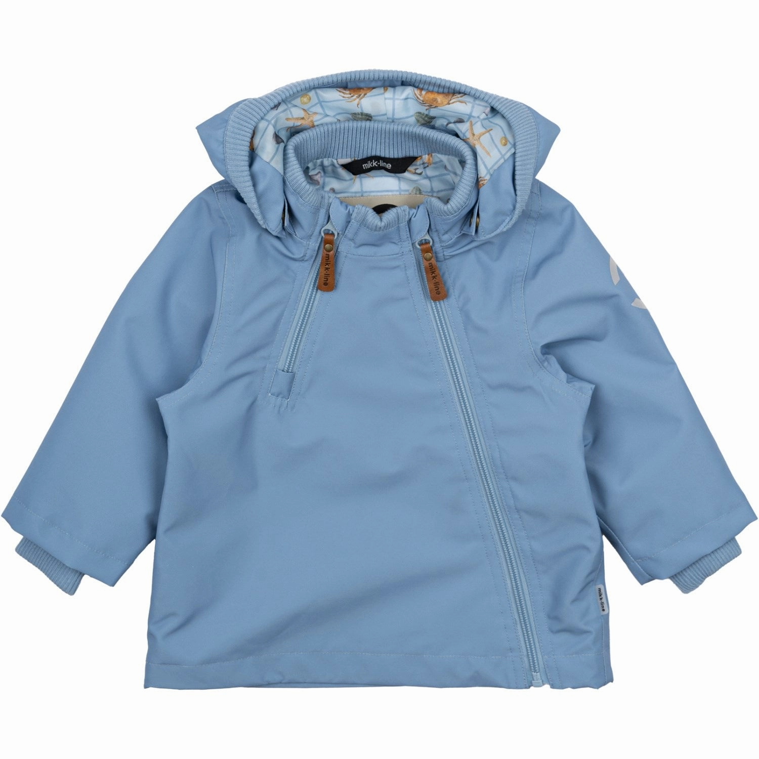 City Layer Style Mikk-Line Faded Denim Polyester Baby Jacket
