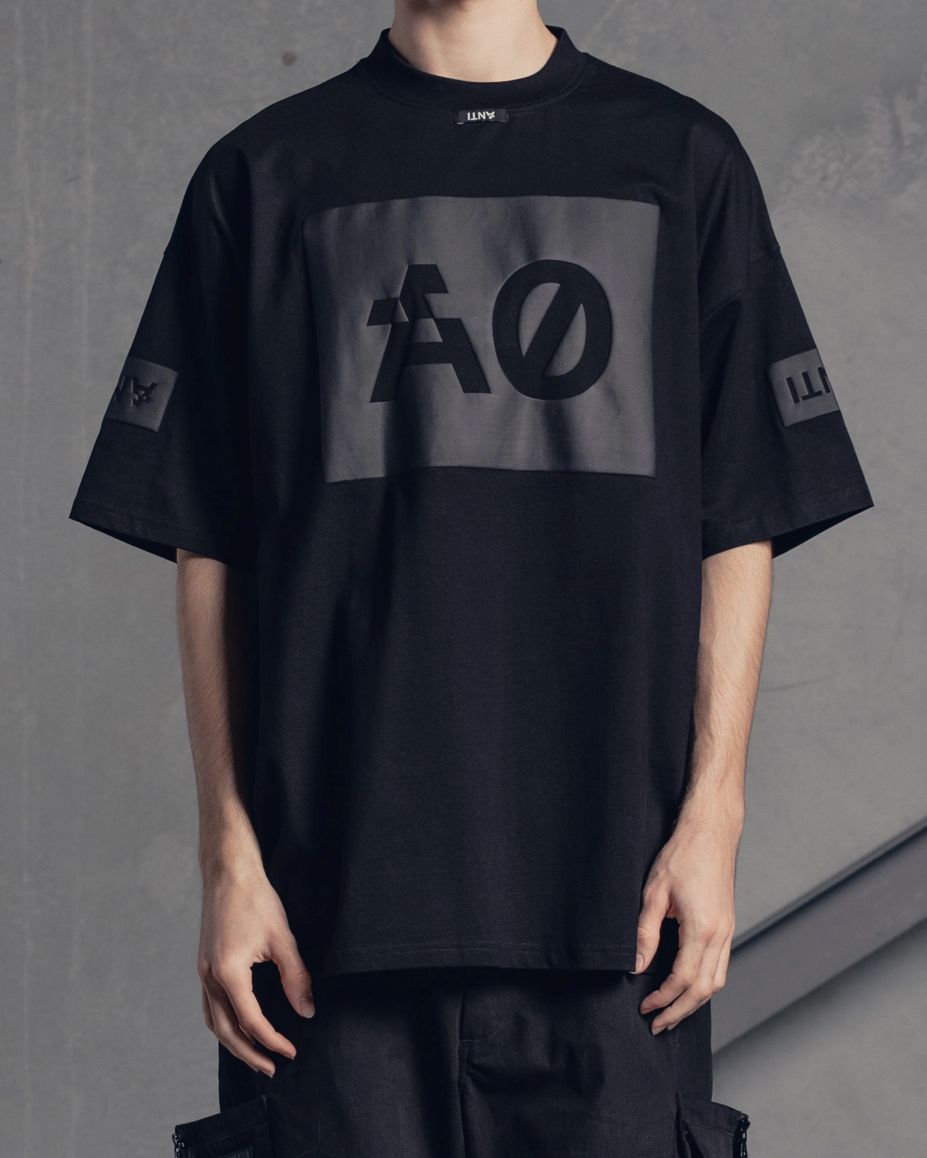 The Anti Order Oversized Box T-Shirt Black/Black Soft Touch Texture