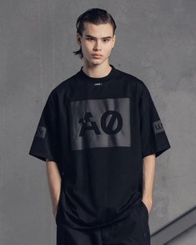 The Anti Order Oversized Box T-Shirt Black/Black QuickDry Layered Neckline