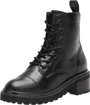 The Drop Women's Sparta Chunky Sole Lace-Up Combat Boot