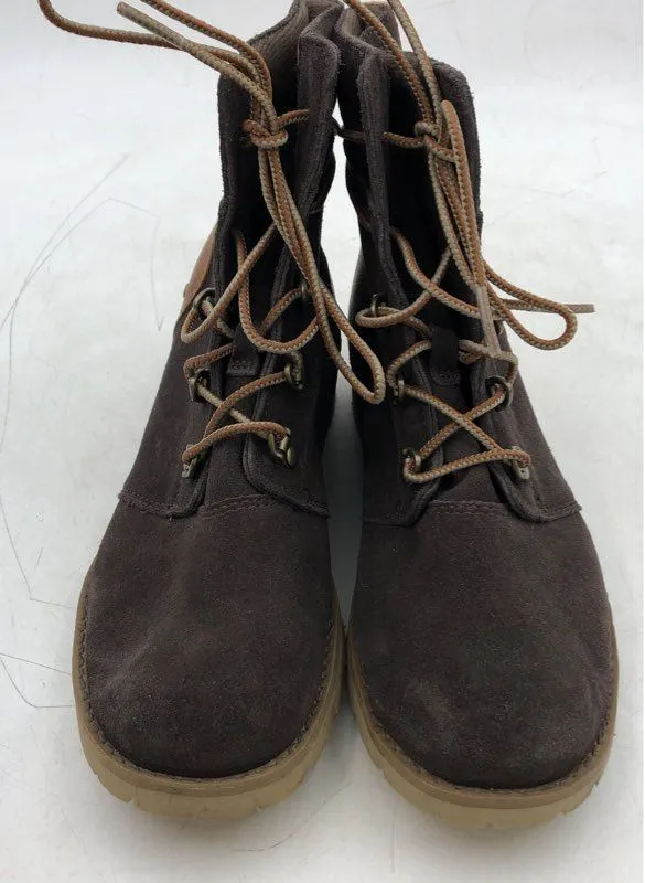 The North Face Women's Ballard Lace 2 NF0A3V1M Brown Combat Boots - Size 7.5