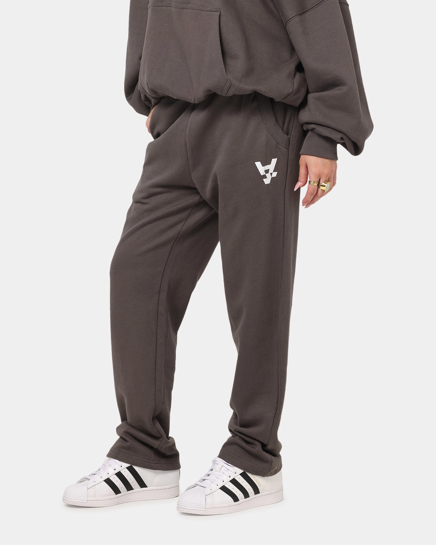The Anti Order Alpha Inverse Pant Charcoal Grey Sporty Layer Ripped design