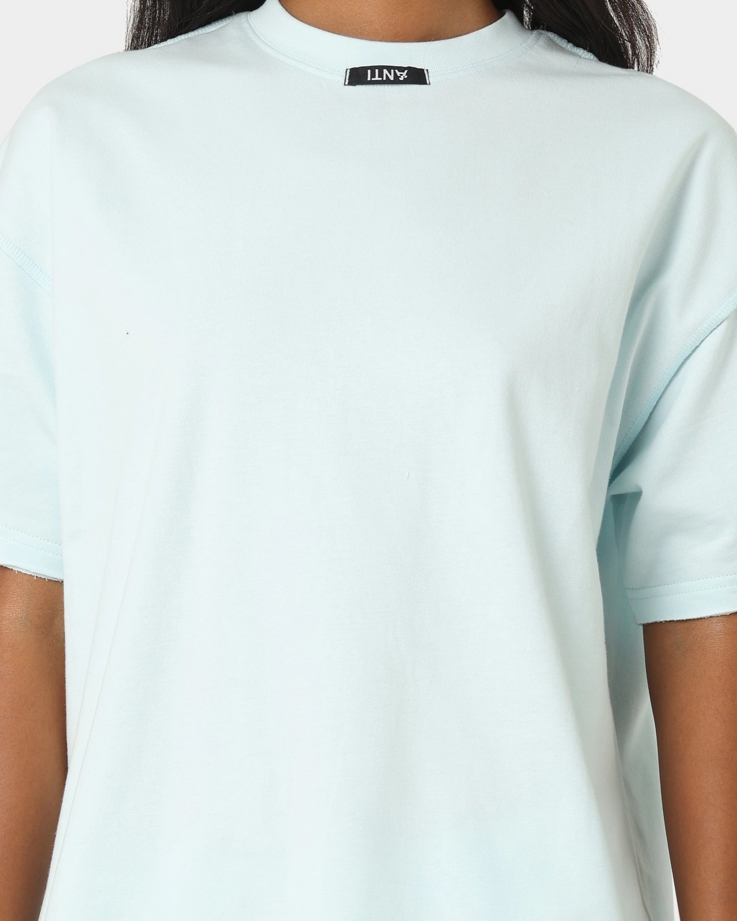 Formal Style Casual Fit The Anti Order Anti Essential Oversized T-Shirt Pastel Blue