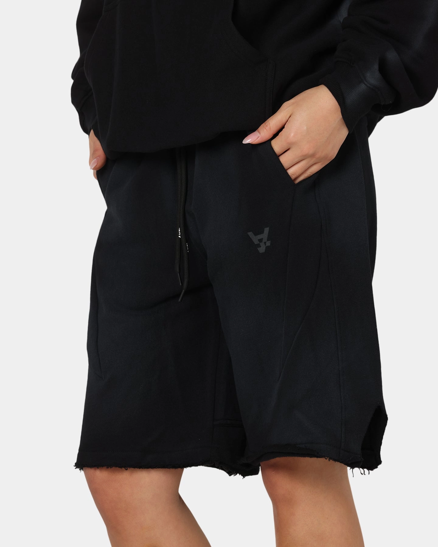 The Anti Order Apocalypse Sweat Shorts Sunfade Black Hypoallergenic fabric Perfect Fit