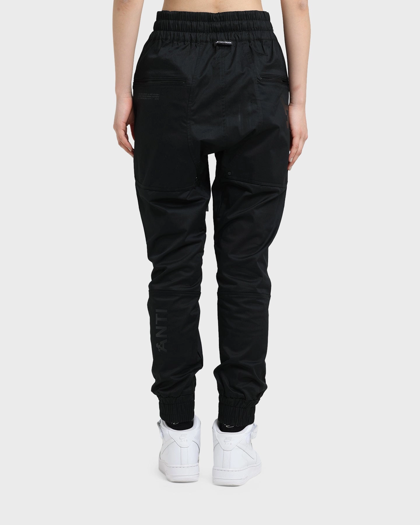 Supportive Waistband No Gap Waist Construction The Anti-Order Component Sneaker Jogger Black