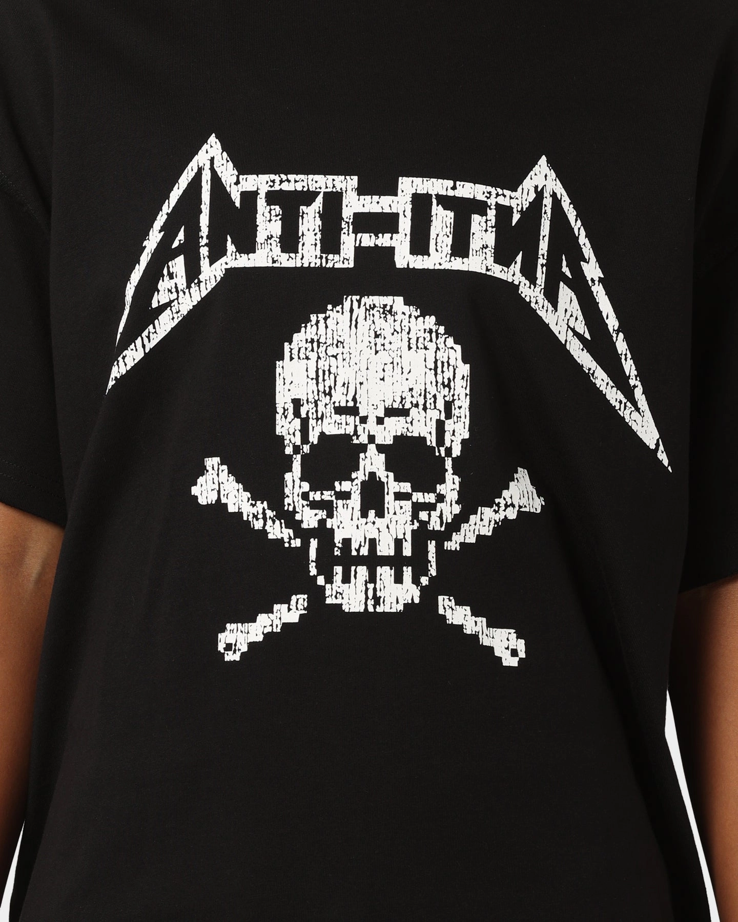 Fashion Outfit The Anti Order Death Metal Oversized T-Shirt Black/White