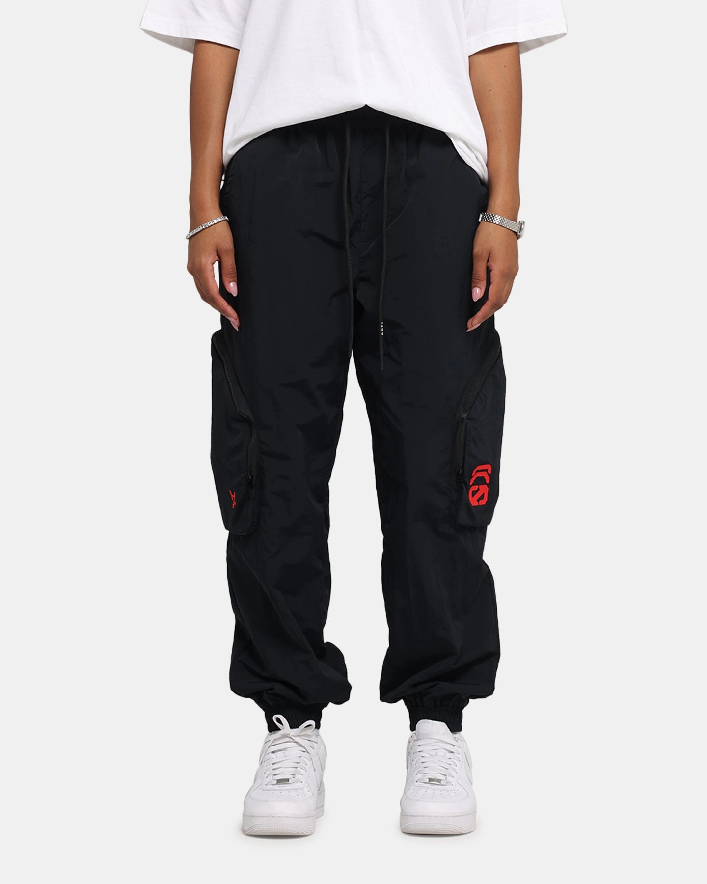 Athletic Fit Embroidered Detail The Anti Order Faction Technical Jogger Black/Red