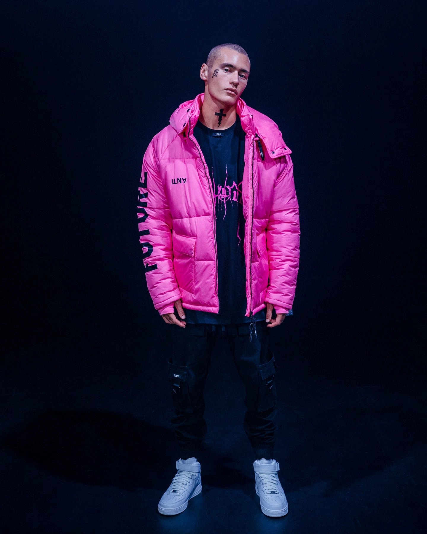 The Anti Order Hyphen ATD Puffer Jacket Lethal Pink Double Layered Hood