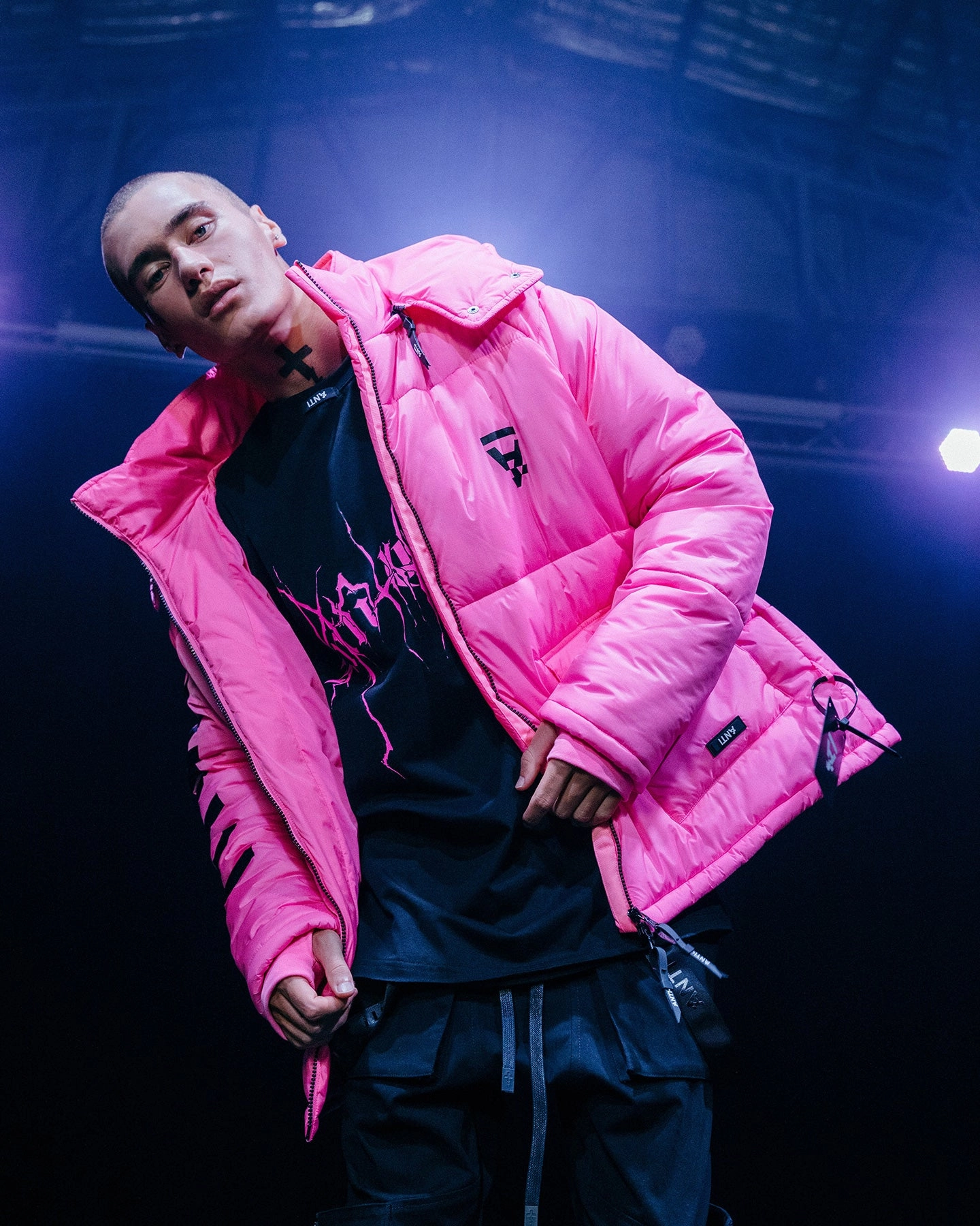 Focus The Anti Order Hyphen ATD Puffer Jacket Lethal Pink