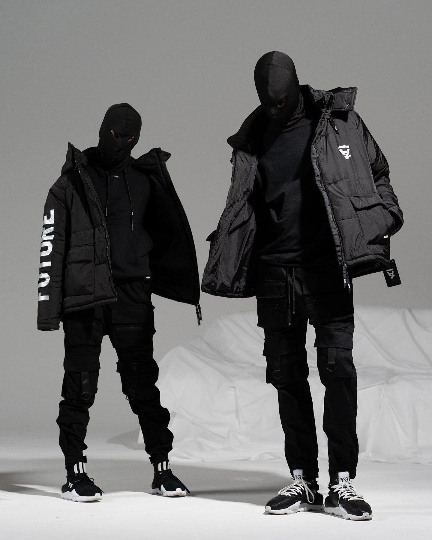 The Anti Order Hyphen ATD Puffer Jacket V2 Black/Silver bar Active Lifestyle