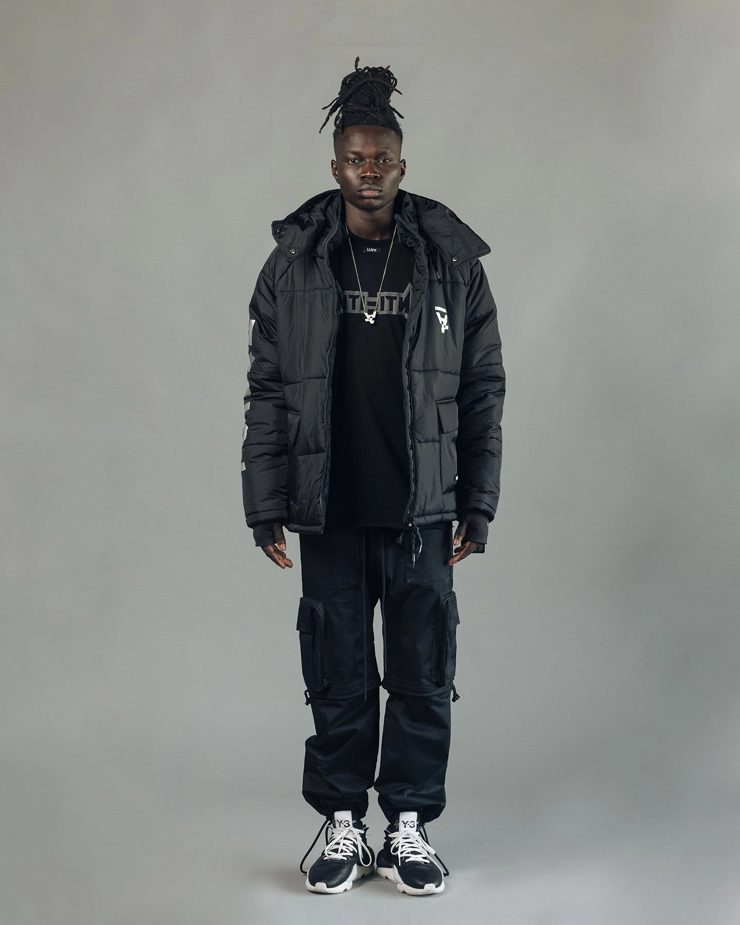 Core Vent Zones The Anti Order Hyphen ATD Puffer Jacket V2 Black/Silver