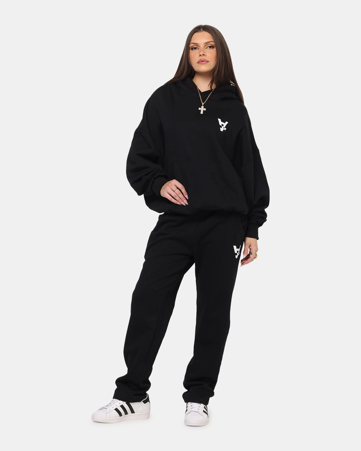 The Anti Order Reverse Logo Track Pants Black Tailored Silhouette Reflective details