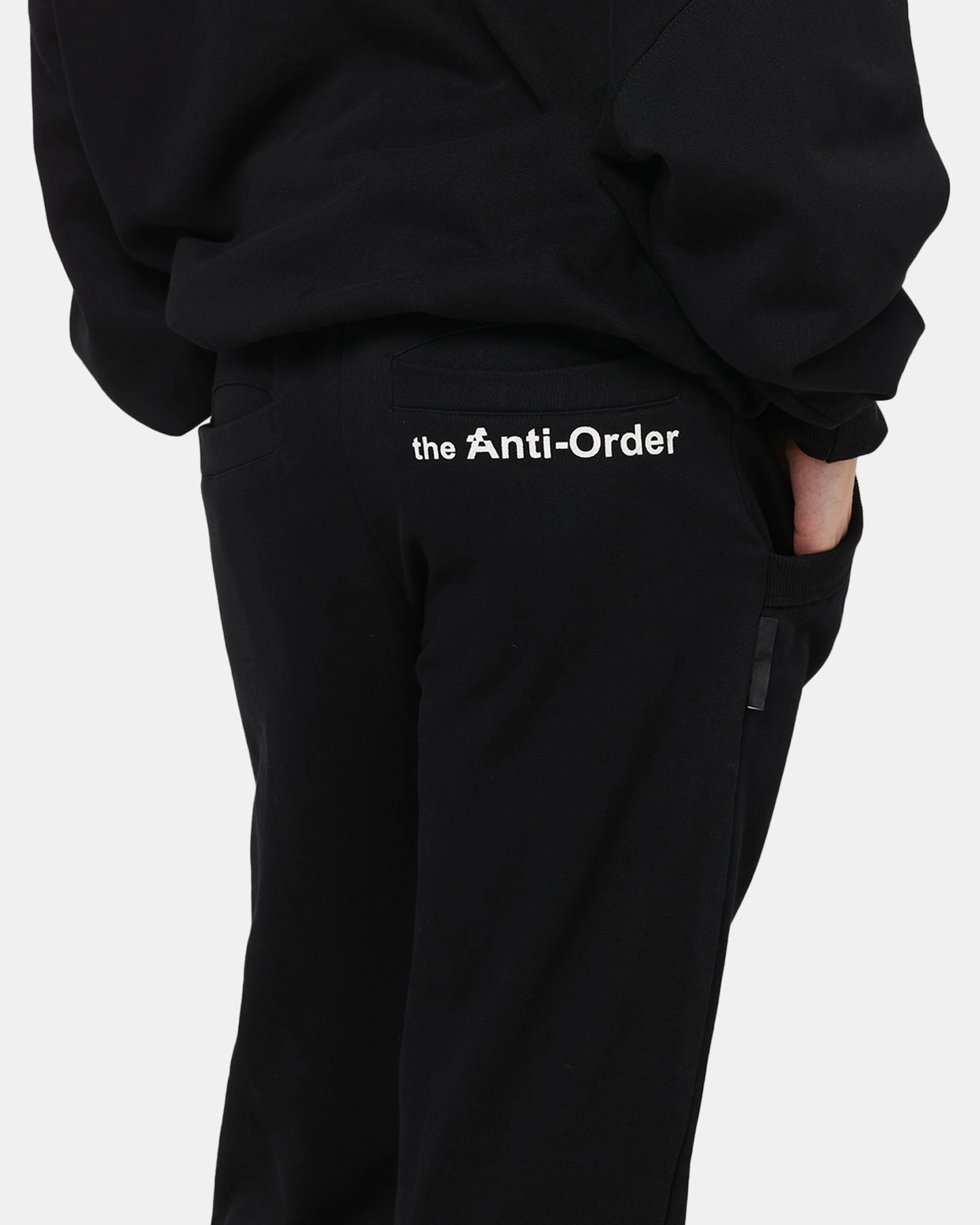 Walk Friendly The Anti Order Reverse Logo Track Pants Black