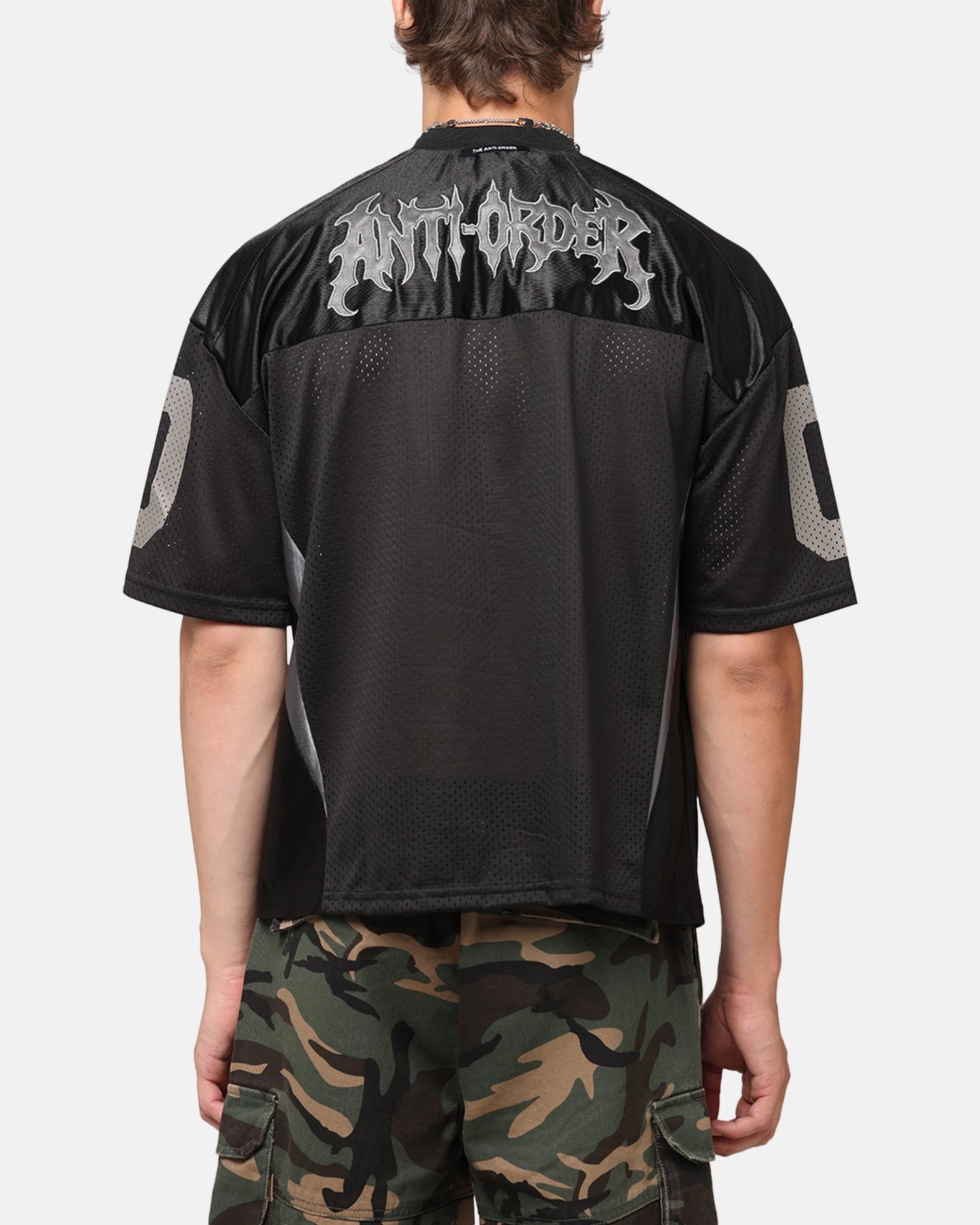The Anti Order Sparta Mesh Team Jersey Black/Grey Reflective Safety Detailing