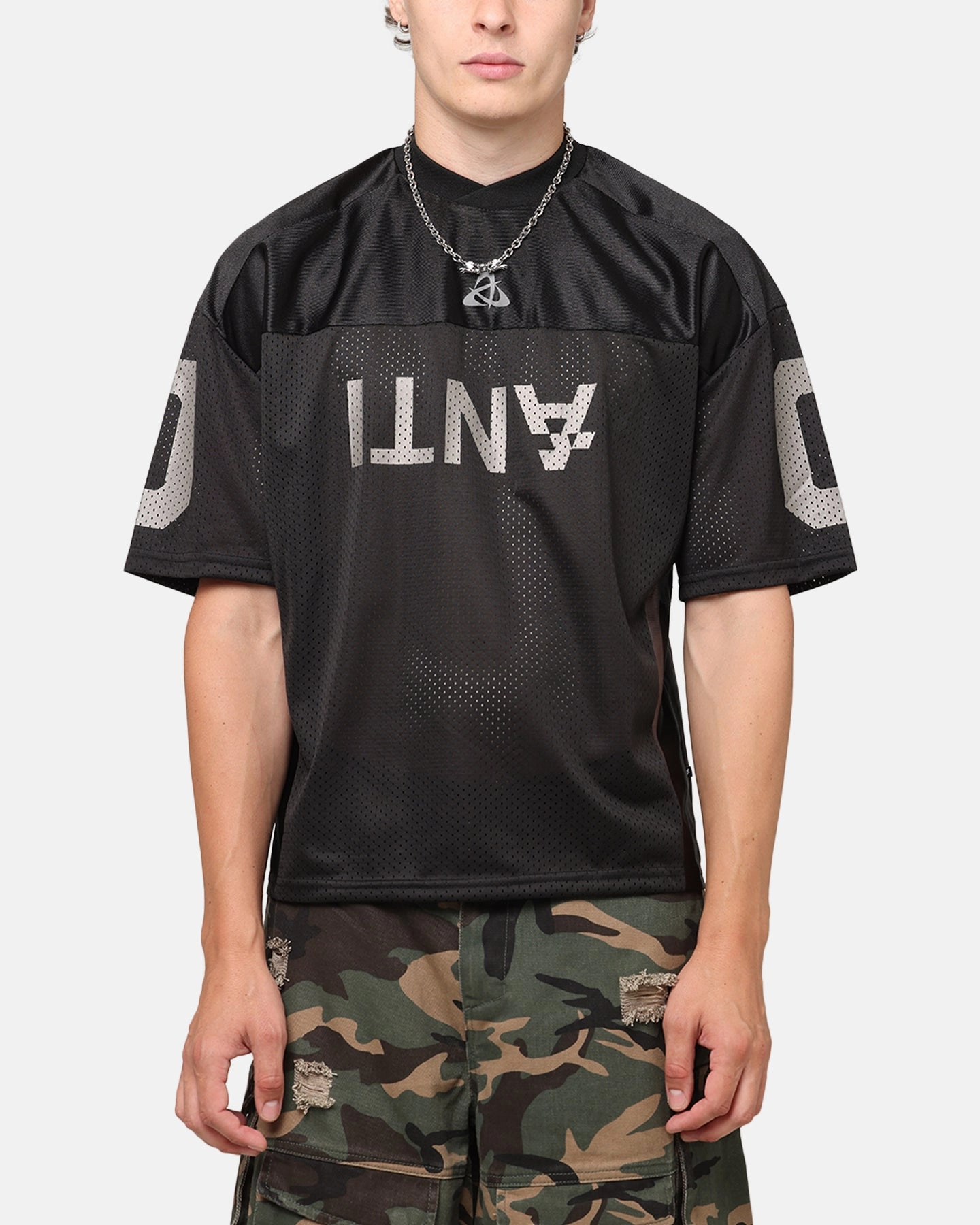 The Anti Order Sparta Mesh Team Jersey Black/Grey Comfort-Based Gear