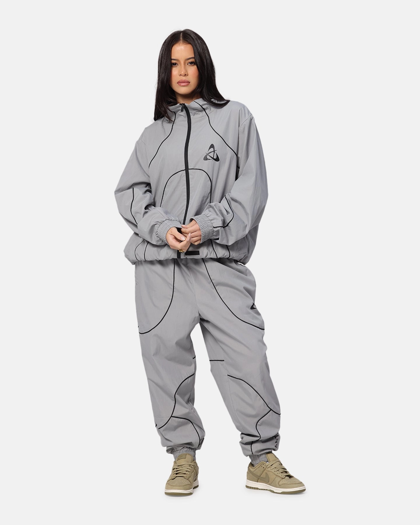 Seamless Design The Anti Order Stereo Nylon Track Jogger Grey