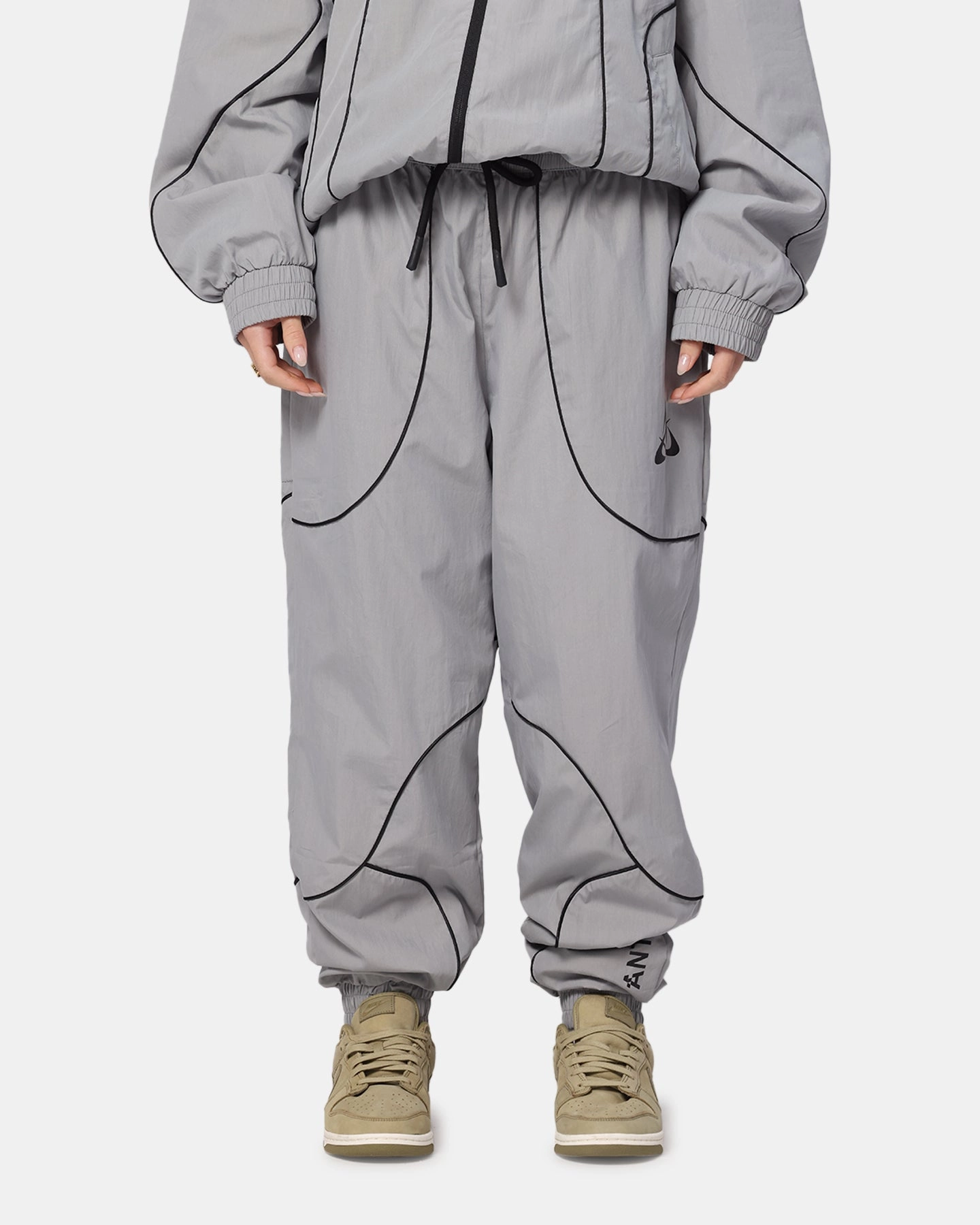 The Anti Order Stereo Nylon Track Jogger Grey Workout Ready Casual Performance