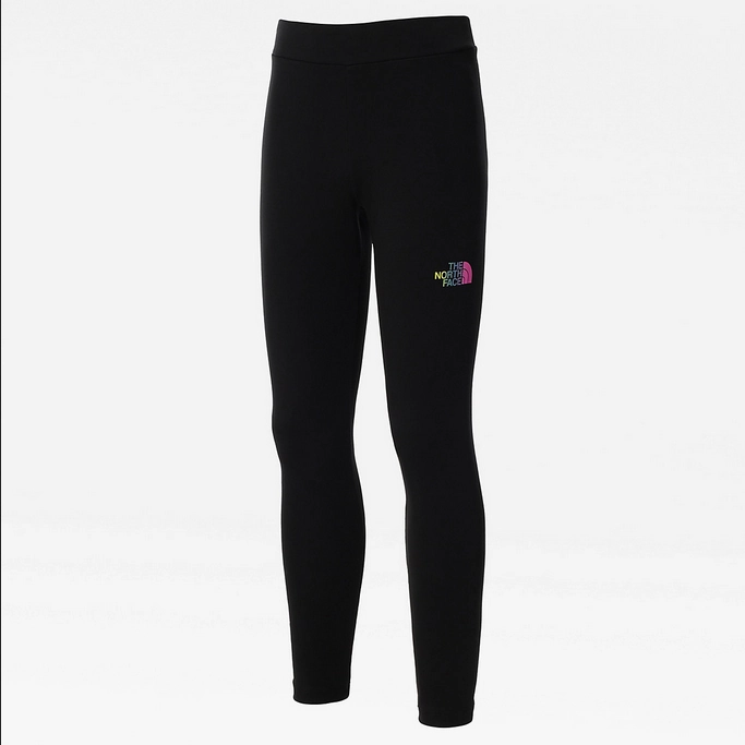 The North Face pantalone sportivo da ragazza Legging Graphic NF0A7R1RWZY1 nero multicolore Performance Design Fit Outdoor Style