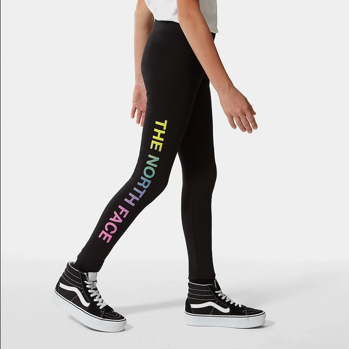 The North Face pantalone sportivo da ragazza Legging Graphic NF0A7R1RWZY1 nero multicolore Full Motion