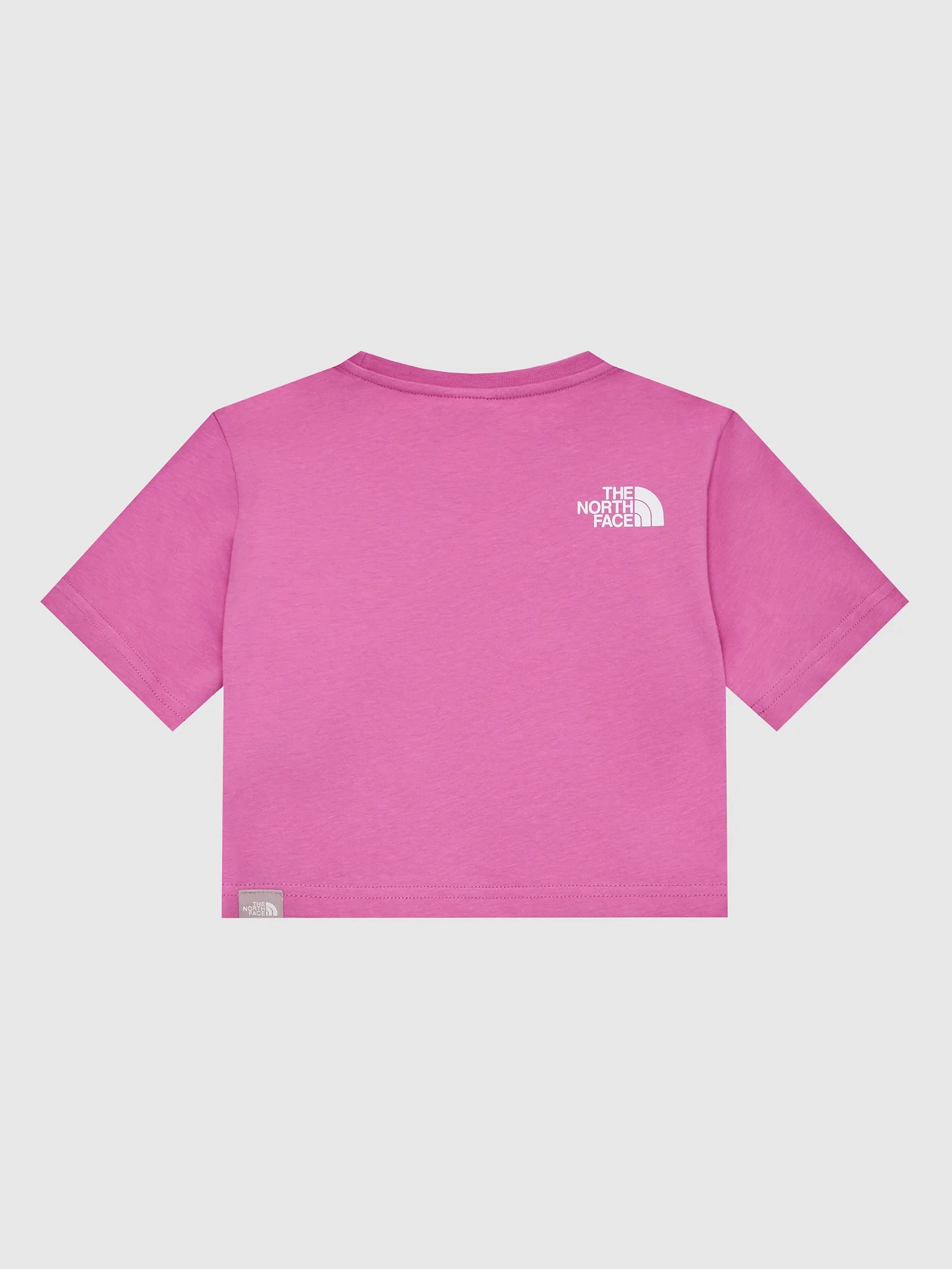 Circular Knit Design Effortless Style The North Face T-shirt manica corta da ragazza Crop Easy Tee NF0A83EULV7 super pink