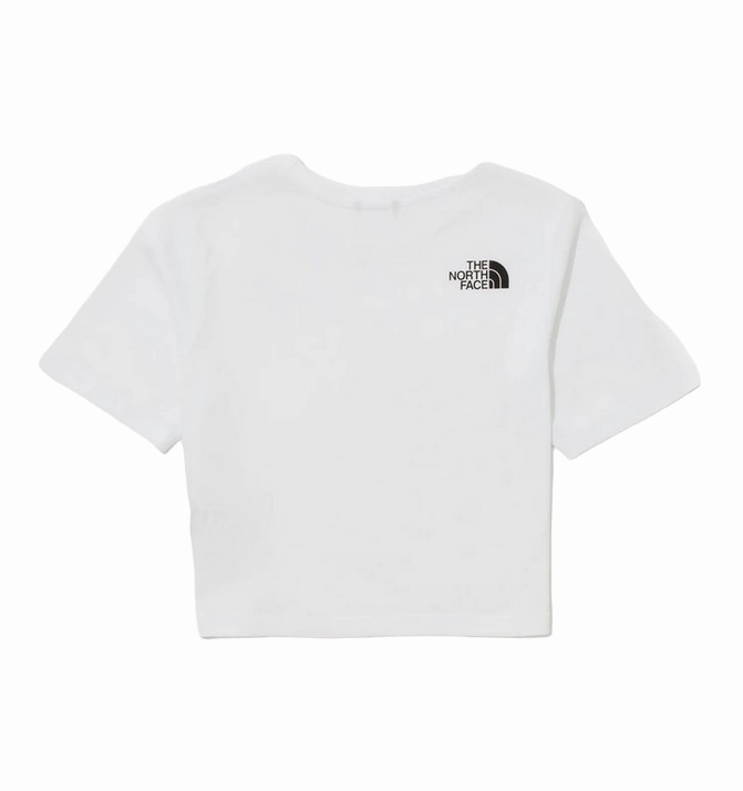 The North Face T-shirt manica corta da ragazza Crop Simple Dome Tee NF0A82ECFN41 bianco Comfy Apparel Practical Comfort
