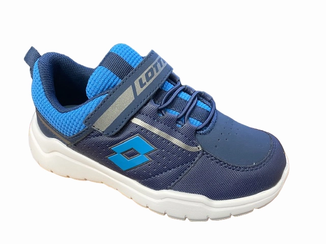 Hygroscopic Knit Lotto Scarpa da ginnastica con laccio elastico da bambino Spacelite AMF II CL S 218185 8EW blu