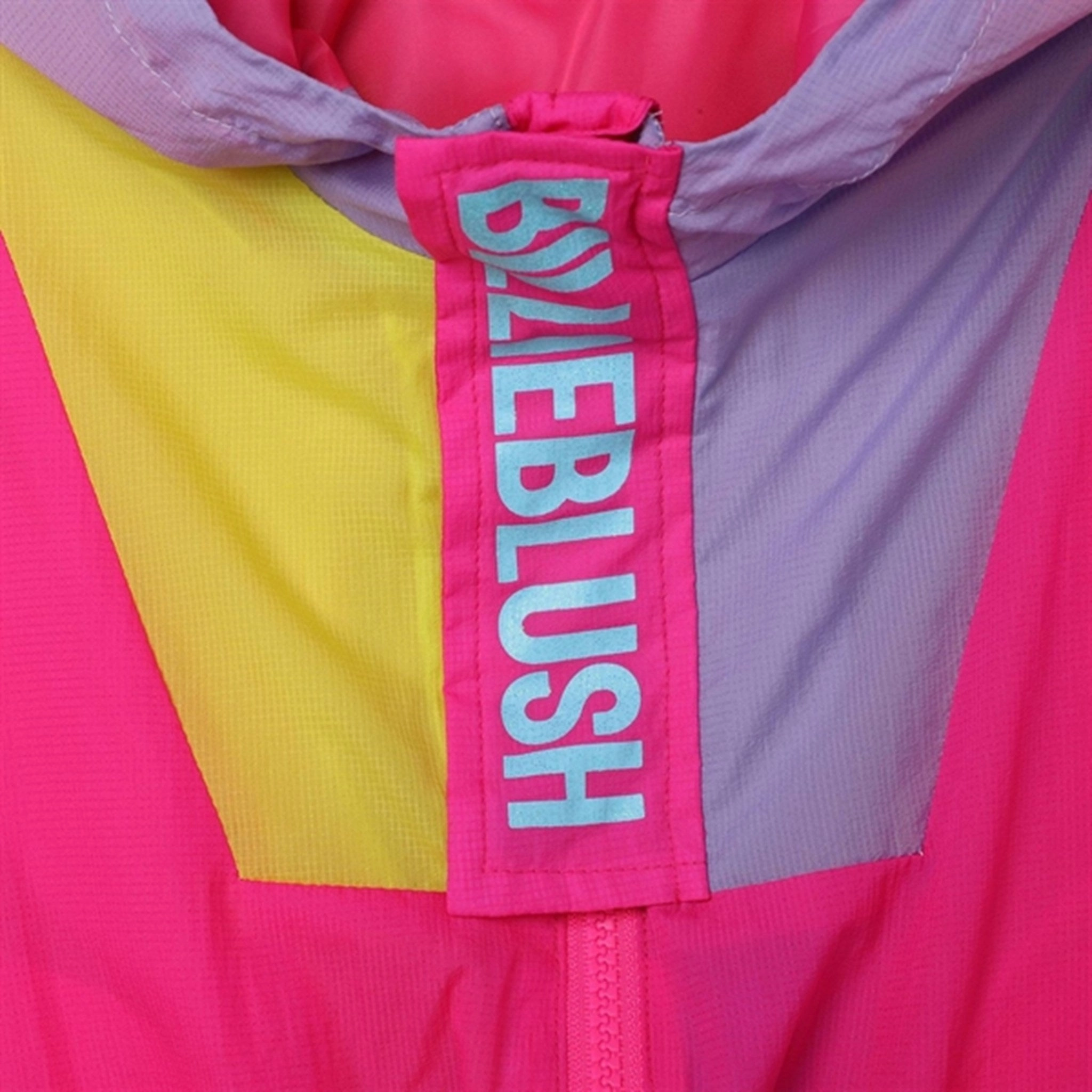 Eco Conscious Production Quick Access Hidden Pockets Billieblush Malabar Fluorescent Hooded Windbreaker