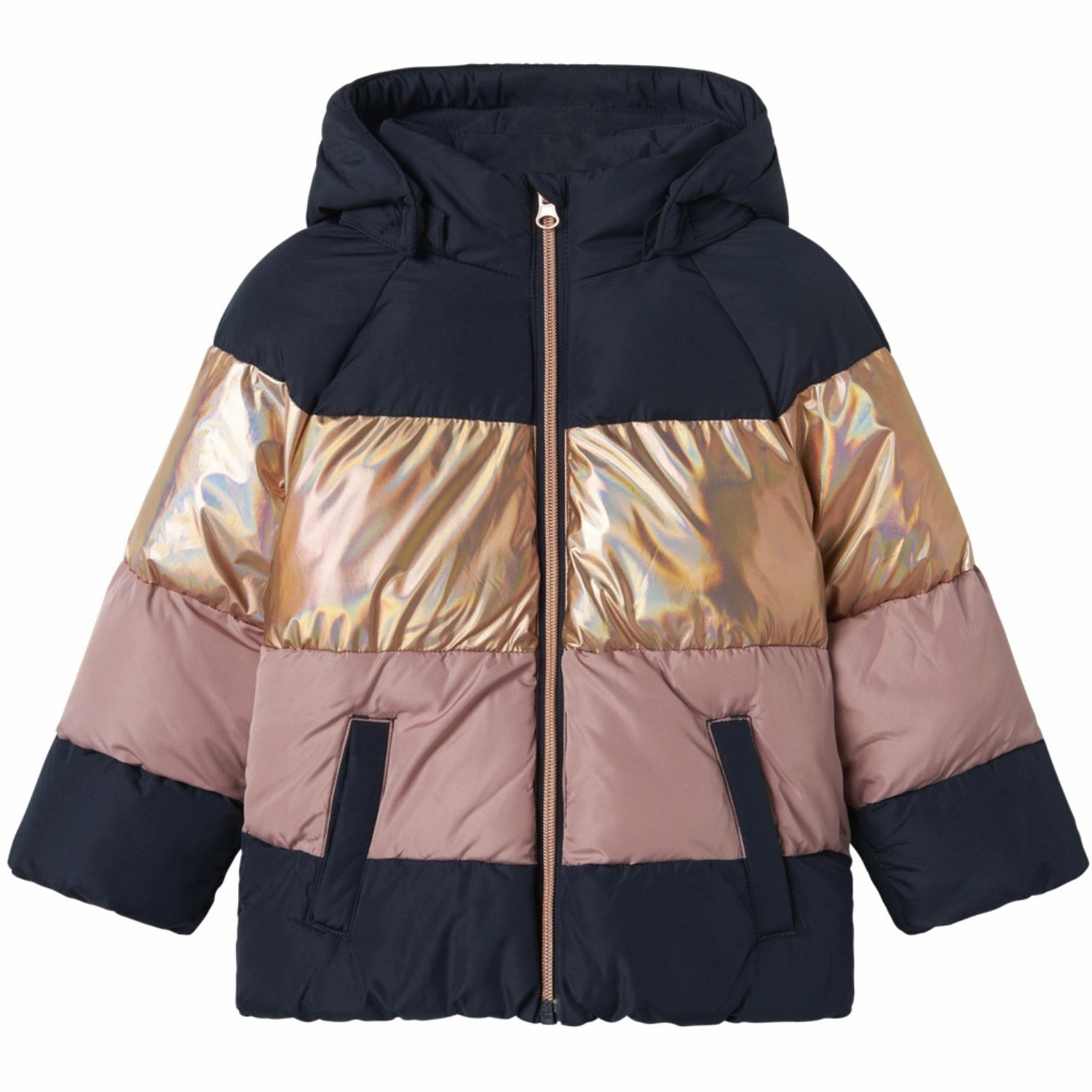 Rainy Day Name It Dark Sapphire Nmfmille Puffer Jacket1