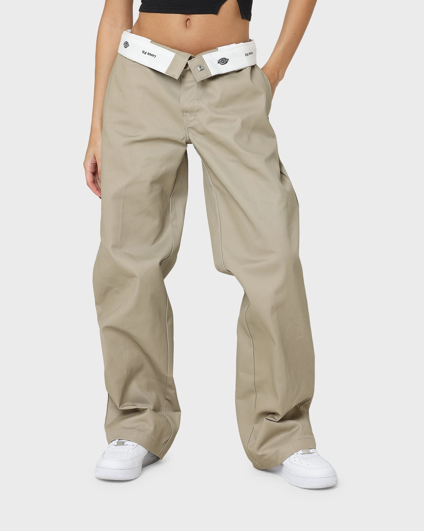 Dynamic Fit Wrinkle resistant fabric Dickies Super Baggy Loose Fit Work Pants Khaki