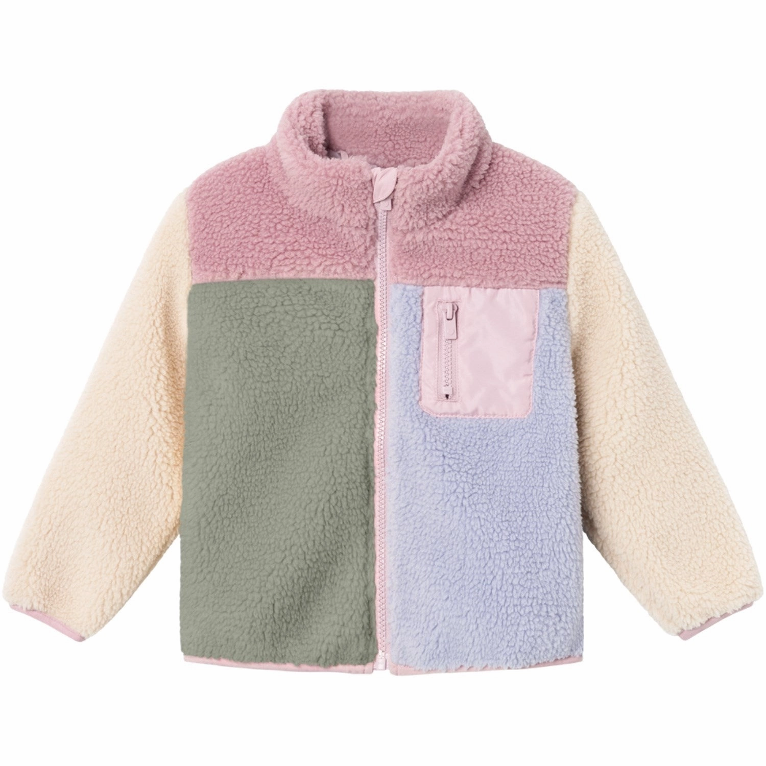 Durable Double Stitching Evening Chill Piece Name It Icelandic Blue Monica Teddy Jacket