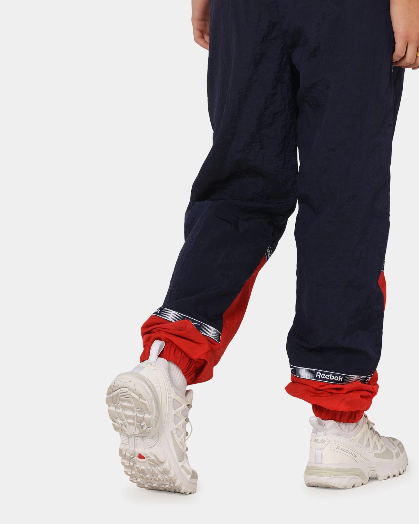 On The Move Reebok Colour Block Joggers Navy/Red