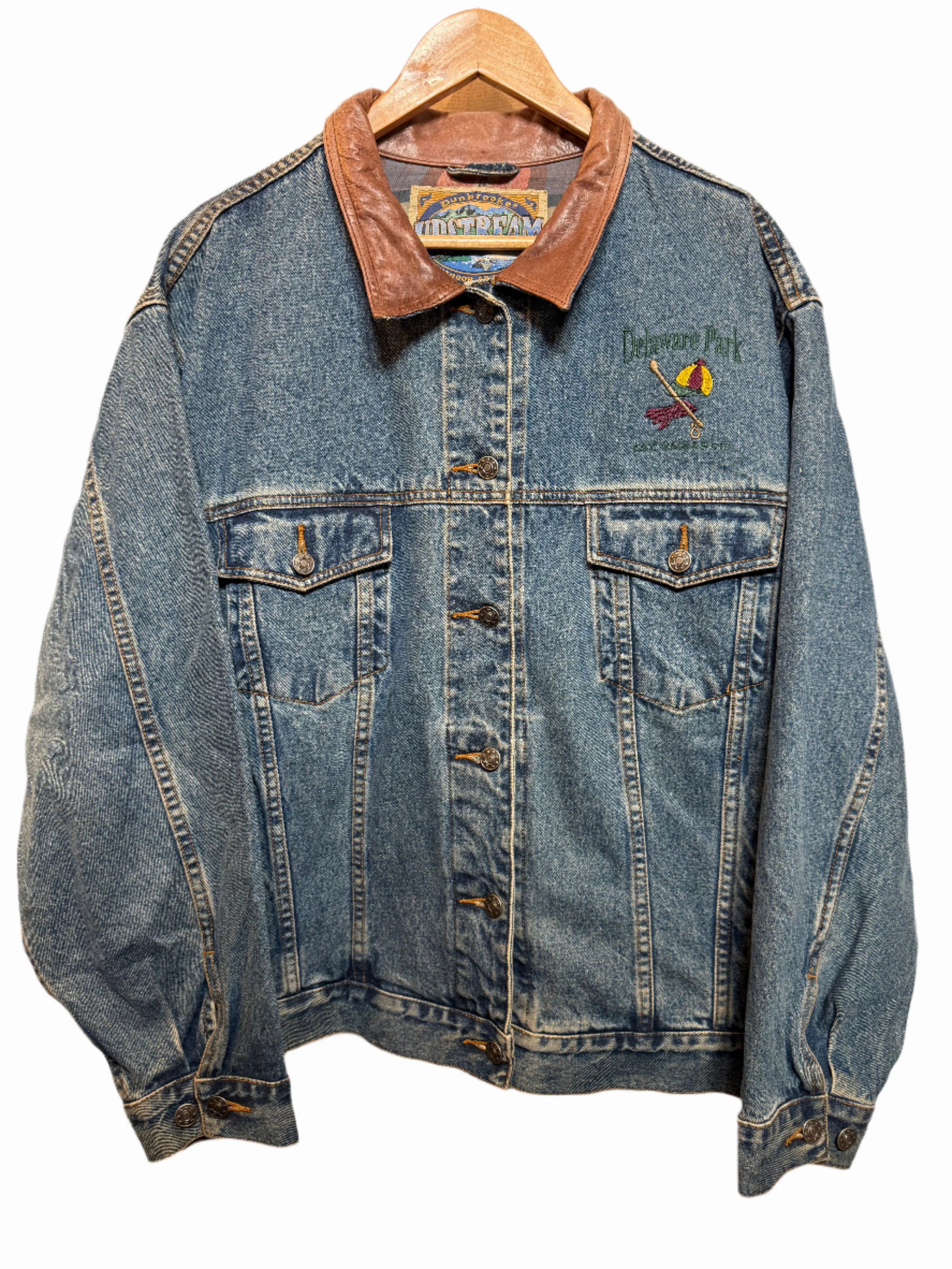 Upstream Women's Blue Denim Jacket (Size XL) Loose-fit investment piece