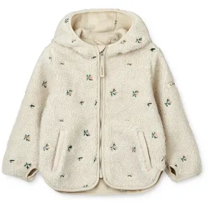 Liewood Mara Pile Jacket Peach Sandy Embroidery Seamless Welded Construction
