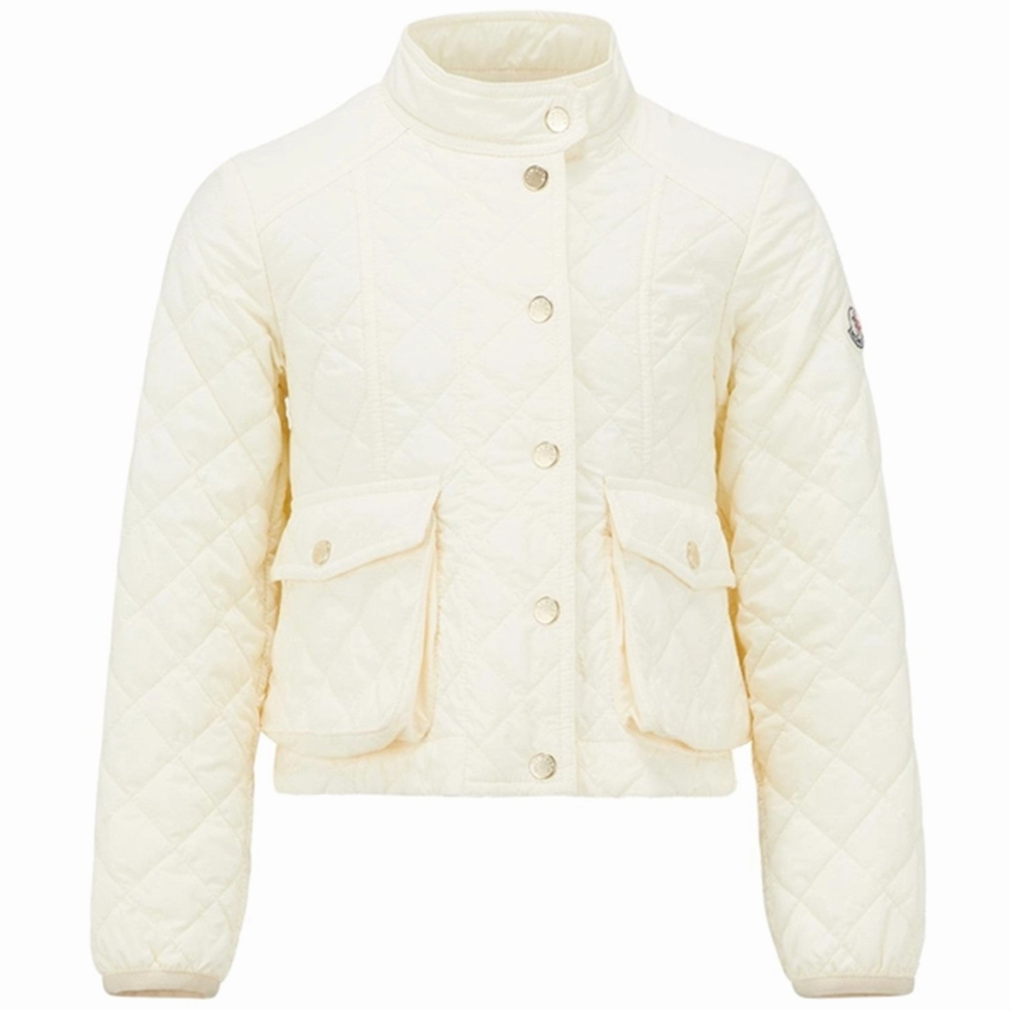 Moncler Kamaria Jacket Cream Reinforced Seam Durability High Collar Options