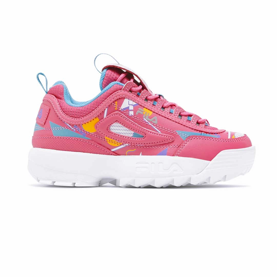 FILA - Kids' (Junior) Disruptor II Premium Shoes (3XM01608 956) Recycled Mesh Upper Non Slip Tread Pattern