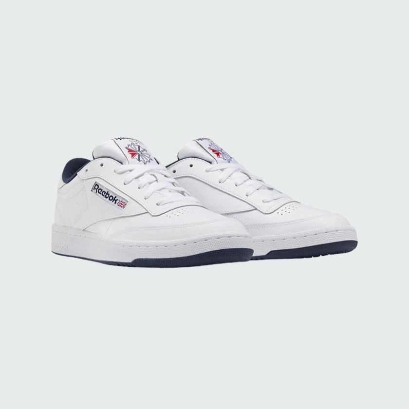 promote healthy running Tensile Fiber Upper Reebok Classic Club C 85 Unisex Trainers White AR0457