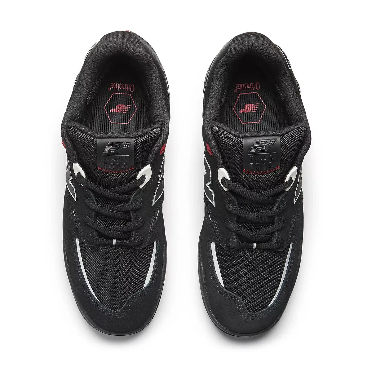   Tiago Lemos Numeric 1010 'Black White' Running Gear Ergonomic Heel Cup Design