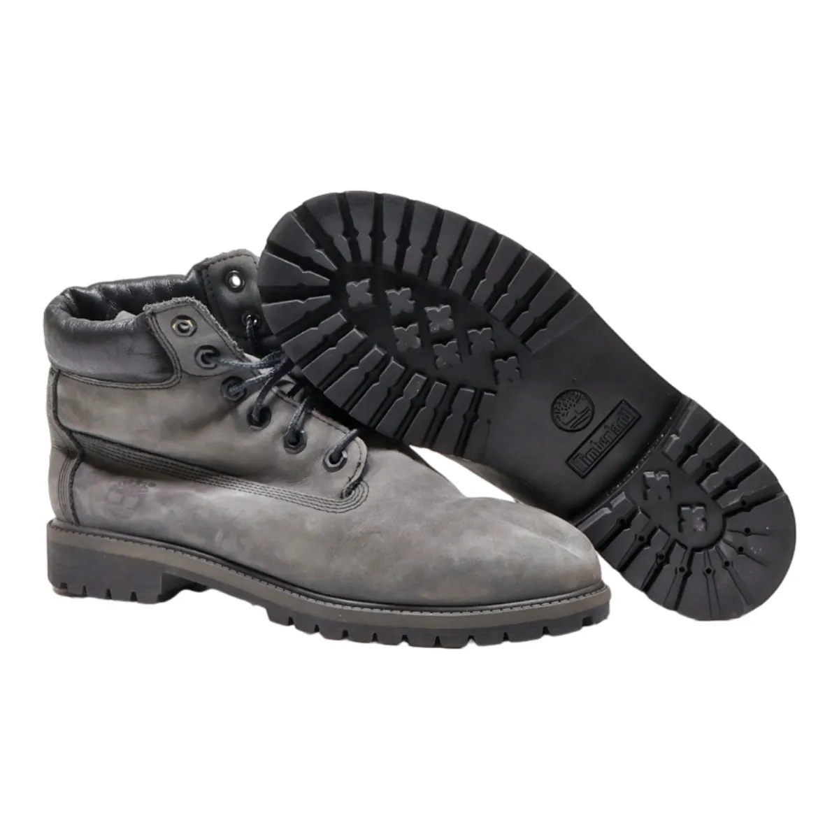 TIMBERLAND Chukka Boots Grey Leather Womens UK 8