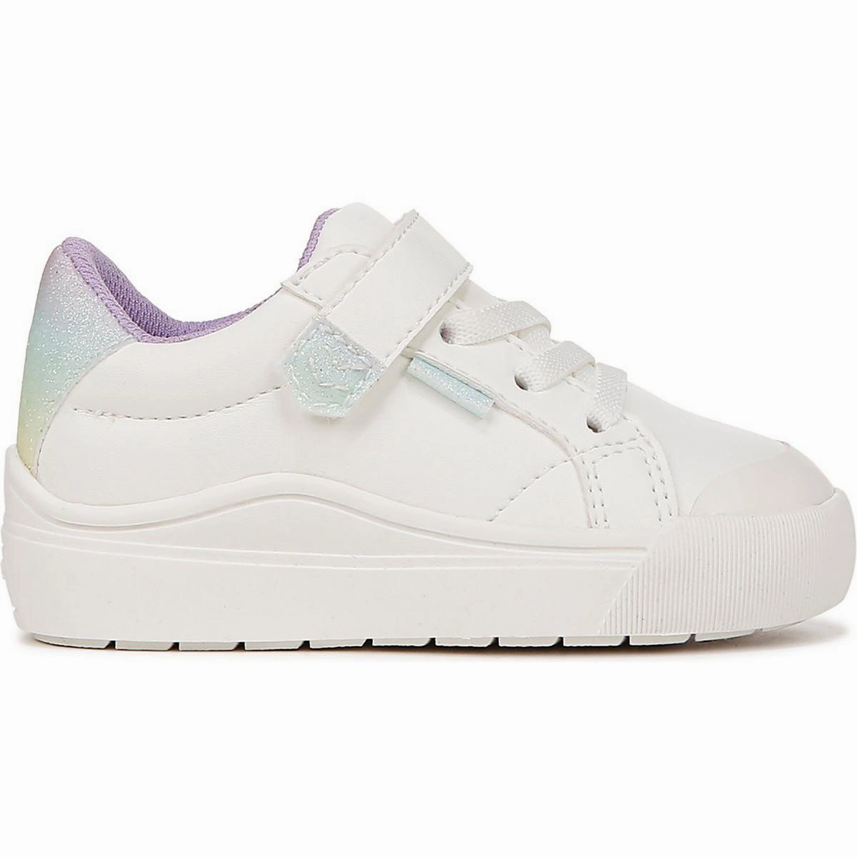 Time Off Toddler Girls Faux Leather Adjustable Slip On Shoes Modern Fit